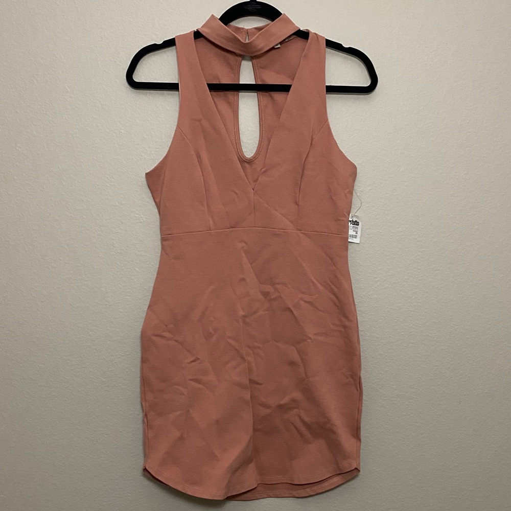 Nude Pink Cocktail Dress